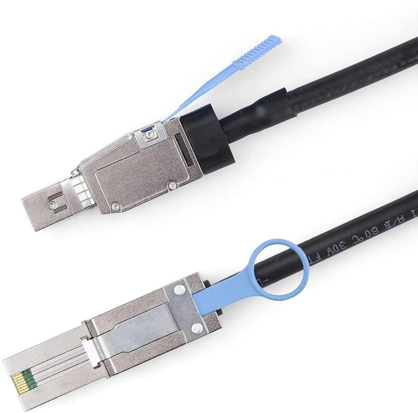 10gtek® Išorinis Mini Sas Hd Sff-8644 į Mini Sas Sff-8088 hibridinis kabelis, 1 metro (3.3 pėdos)