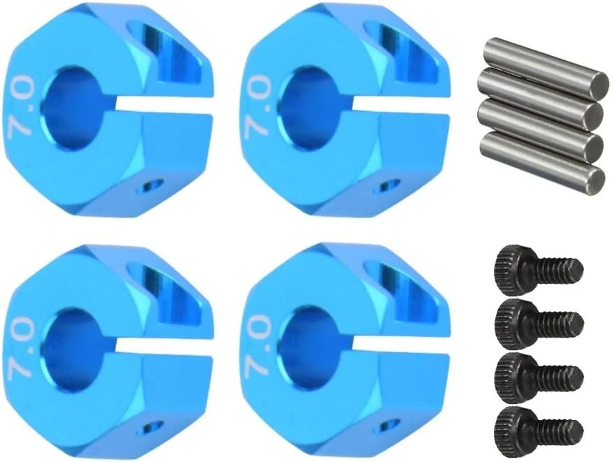 12 mm Hex Adapteris Rc Ratų Detalėms (4 vnt.) Mėlynas