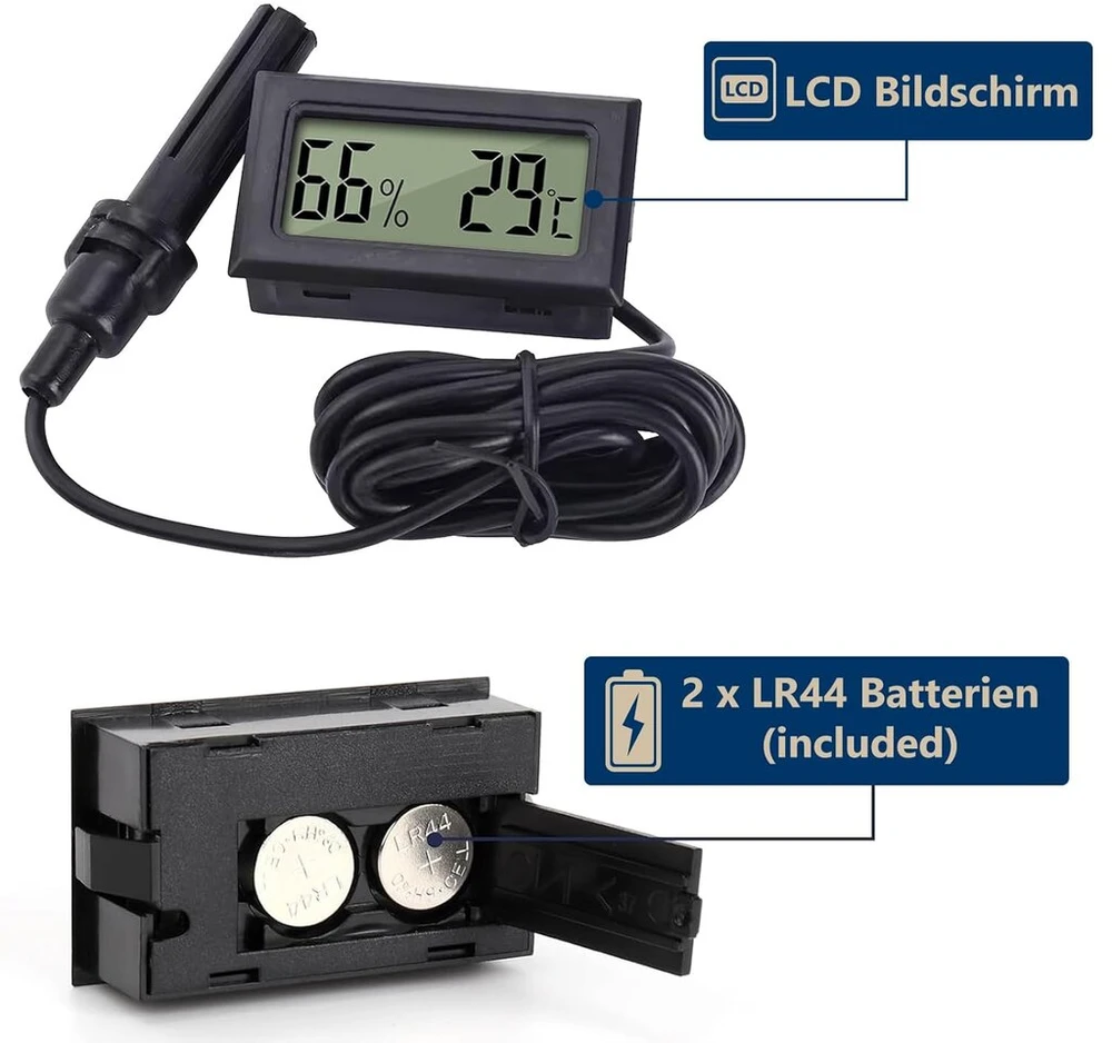 12 skaitmeninių vidaus termometrų-drėgmėmačių rinkinys: Wiyety mini Lcd skaitmeninis vidaus termo-drėgmėmatis, temperatūros drėgmės matuoklis, drėgmės matuoklis namams, biurui, miegamajam, kvadratinis