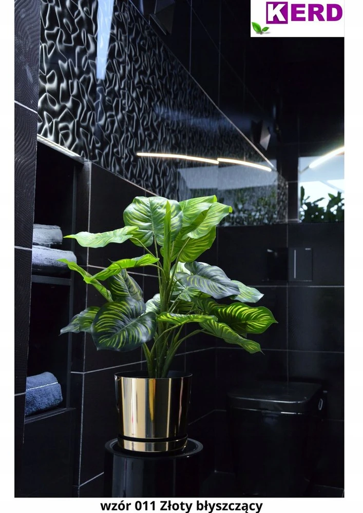 14 auksinis glossy aukšto blizgesio vazono stovas/dangtis loft glamūras