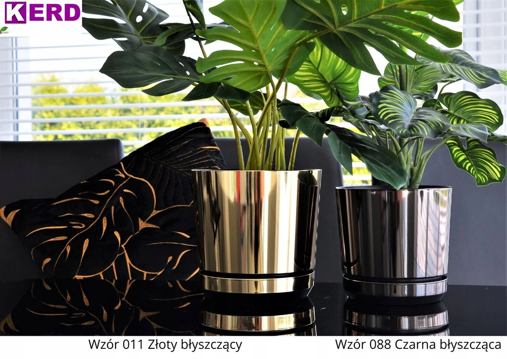 14 auksinis glossy aukšto blizgesio vazono stovas/dangtis loft glamūras