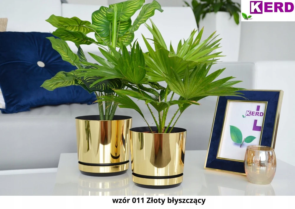 14 auksinis glossy aukšto blizgesio vazono stovas/dangtis loft glamūras
