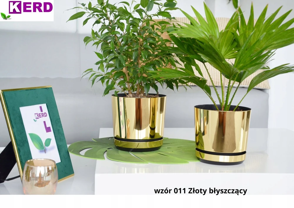 14 auksinis glossy aukšto blizgesio vazono stovas/dangtis loft glamūras