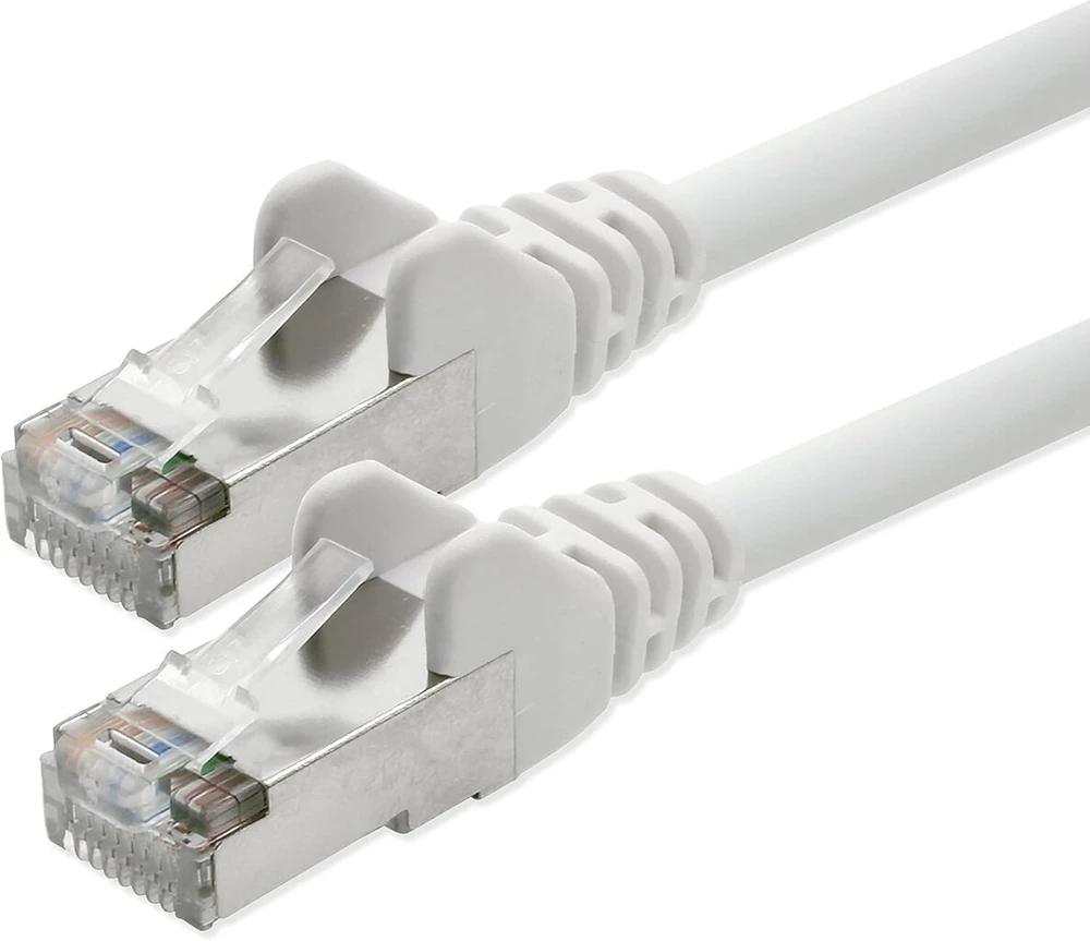 1attack Cat5 Ftp Ethernet Lan tinklo kabelis su 2x Rj45 30m - Balta