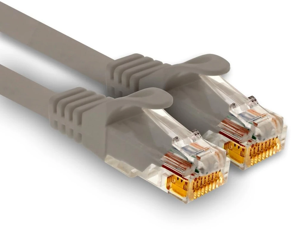 1attack.de - 1 X 7.5m Cat7 ethernet kabelis 10 gb/s lan tinklo jungiklis pilkas