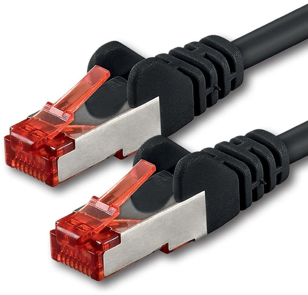 1Attackde 1attack Cat6 tinklo kabelis, 5 vnt., dviguba apsauga, 2x Rj45