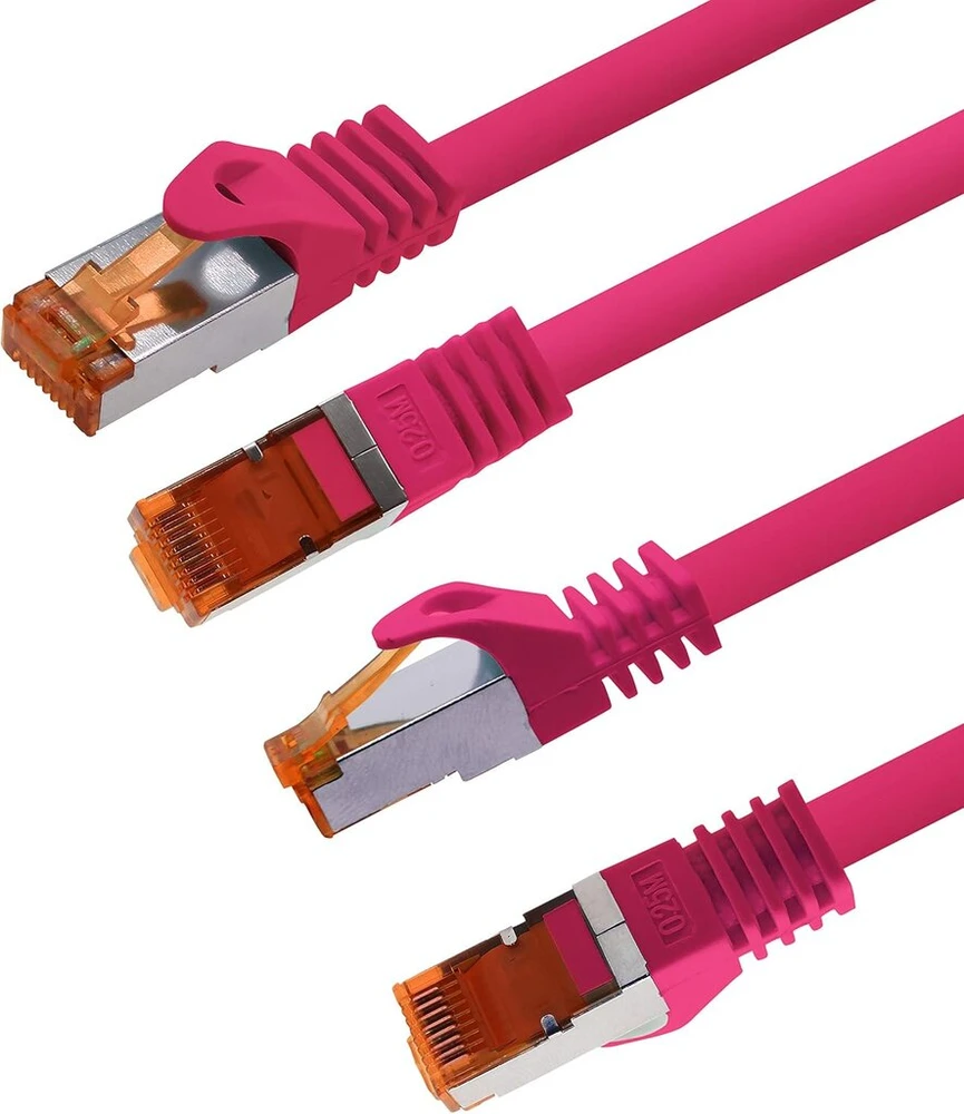 1attack.de Cat.7 tinklo kabelis Cat7 ethernet kabelis patch kabelis tinklo Lan kabelis Cat.7 neapdorotas kabelis 10 gb/s (sftp Pimf Lszh) rinkinys su Rj45 jungtimi Cat.6a