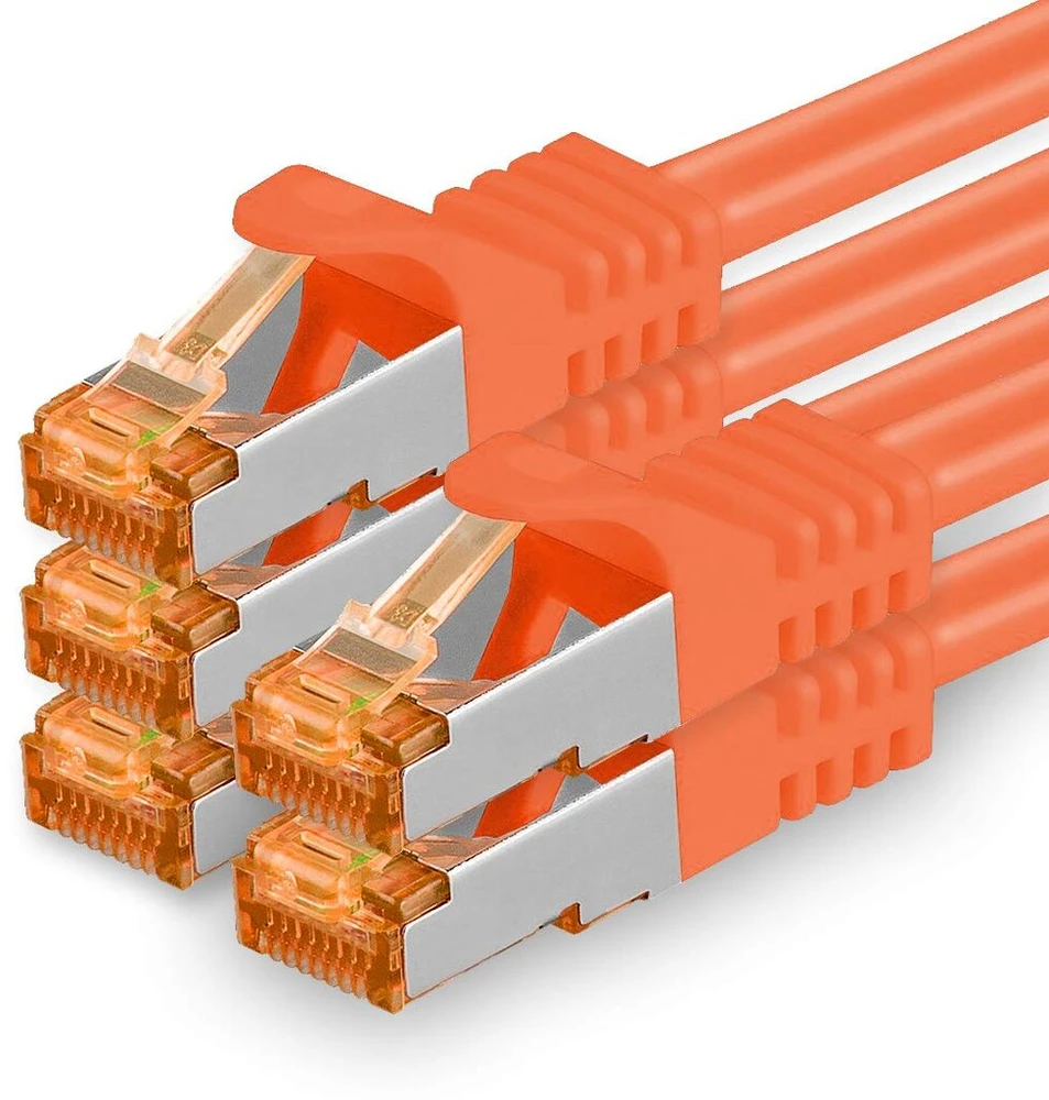 1attack.de Cat.7 tinklo kabelis Cat7 ethernet kabelis Patch kabelis tinklo Lan kabelis Cat.7 neapdorotas kabelis 10 Gb/s (sftp Pimf Lszh) rinkinys su Rj45 jungtimi Cat.6a