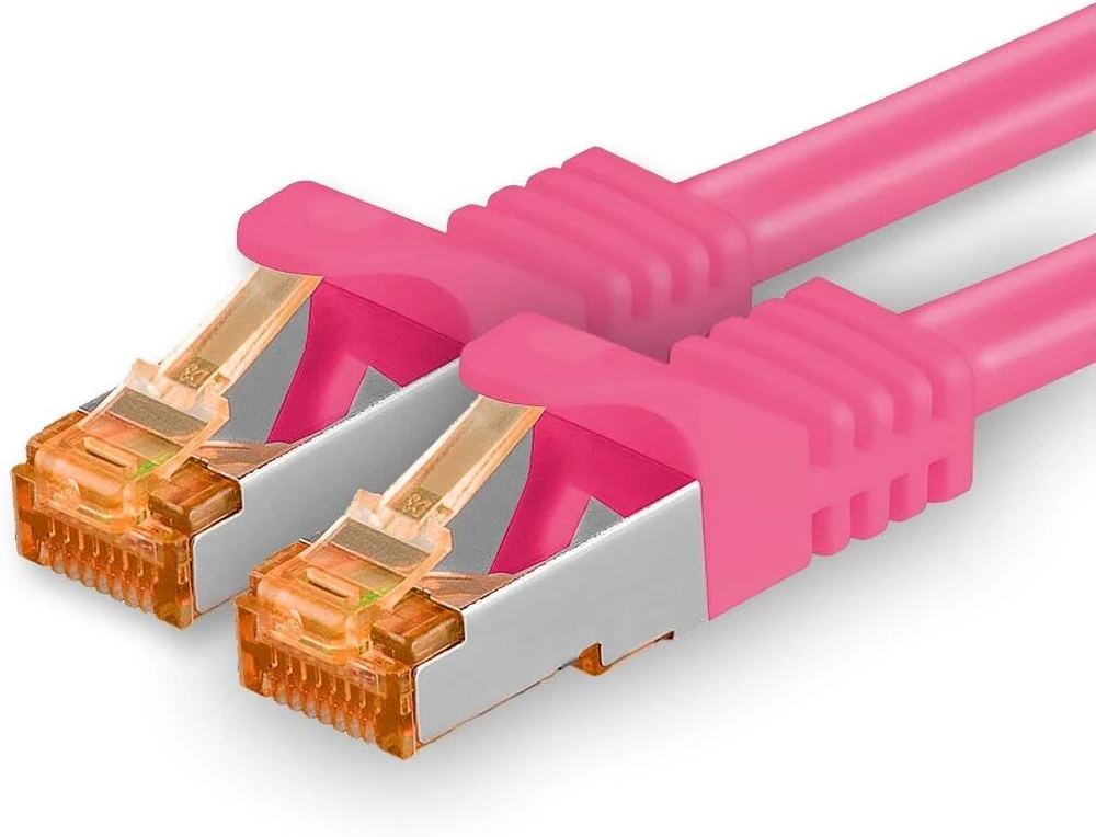 1attack.de Cat.7 tinklo kabelis Cat7 ethernet kabelis patch kabelis tinklo Lan kabelis Cat.7 neapdorotas kabelis 10 gb/s (sftp Pimf Lszh) rinkinys su Rj45 jungtimi Cat.6a