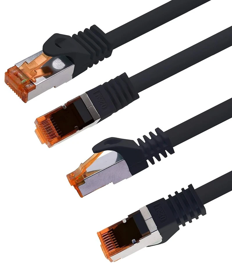1attack.de Cat.7 tinklo kabelis Cat7 ethernet kabelis patch kabelis tinklo Lan kabelis Cat.7 neapdorotas kabelis 10 Gb/s (sftp Pimf Lszh) rinkinys su Rj45 jungtimi Cat.6a