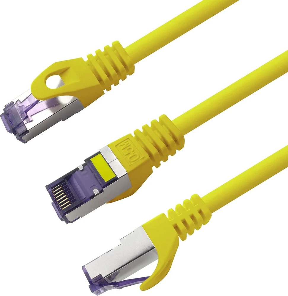 1attack.de Cat.7 tinklo kabelis, Cat7 Poe+ ethernet kabelis, tinklo / interneto / Dsl / modemo / maršrutizatoriaus / hub patch kabelis, Lan kabelis, neapdorotas kabelis, 10 Gb/s (sftp Pimf), rinkinys: patch kabelis su Rj 45 jungtimi, Cat.6a