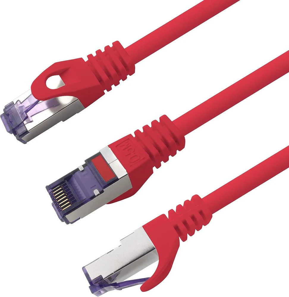 1attack.de Cat.7 tinklo kabelis, Cat7 Poe+ ethernet kabelis, tinklo / interneto / Dsl / modemo / maršrutizatoriaus / hub patch kabelis, Lan kabelis, neapdorotas kabelis, 10 Gb/s (sftp Pimf), rinkinys: patch kabelis su Rj 45 jungtimi, Cat.6a