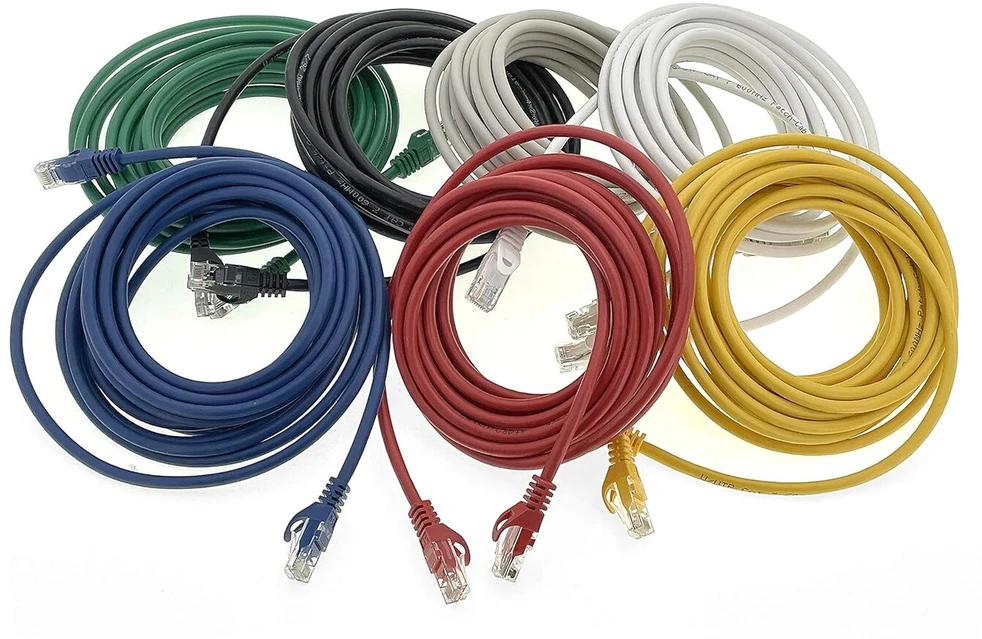 1conn - 0,25 m tinklo kabelis, ethernet, lan ir patch kabelis maksimaliam interneto greičiui ir jungia visus įrenginius su rj 45 lizdu, 7 spalvos - 7 vnt.
