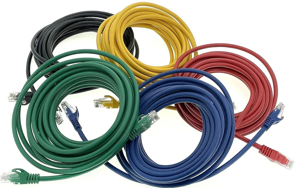 1conn - 1.5 m tinklo kabelis, ethernet, lan ir patch kabelis maksimaliam interneto greičiui ir jungia visus įrenginius su rj 45 lizdu, 5 spalvos 01