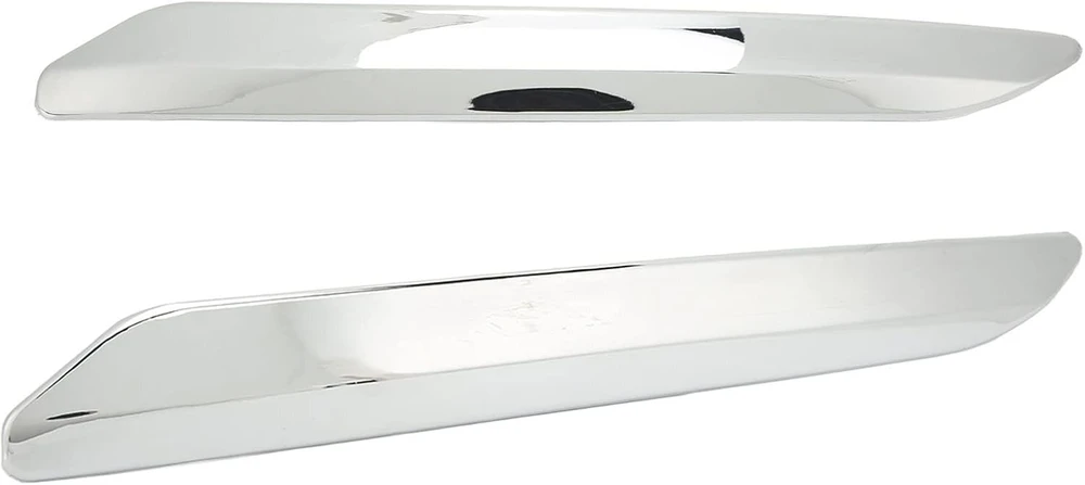 2 priekinio buferio apsaugų rinkinys, abs priekinio buferio juostelė kairė dešinė atspari įbrėžimams chromo sidabro pakaitalas, skirtas c5 chrome, skirtas c5 x7 200
