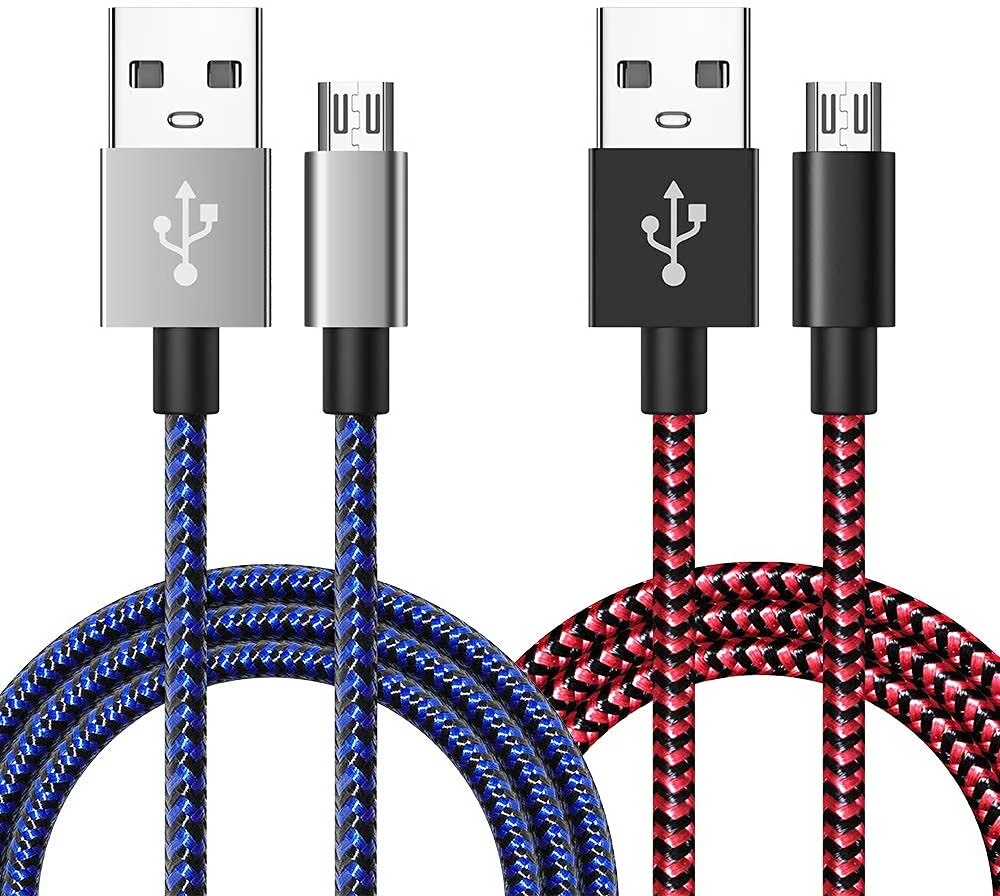 2 Ps4 valdiklių įkroviklių rinkinys 3m + 3m Micro Usb įkrovimo laidas, skirtas Ps4 valdikliui / XBOX valdikliui / Dual Shock 4 valdikliui / Fire Hd / kamerai / Tv priedėliui, Android Micro Usb duomenų laidas ir greitas įkrovimas