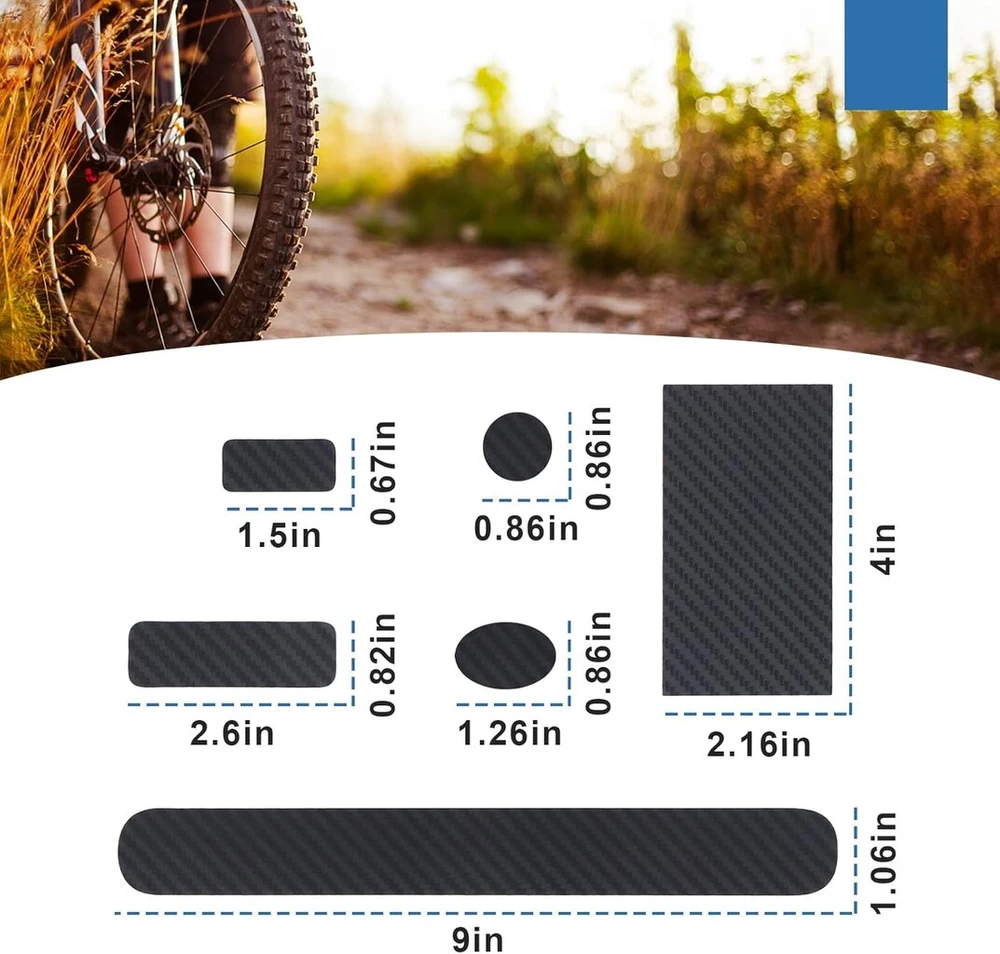 2 vienetų dviračio rėmo grandinės lipdukas, skirtas bmx mtb plento dviračiui, pagamintas iš anglies pluošto