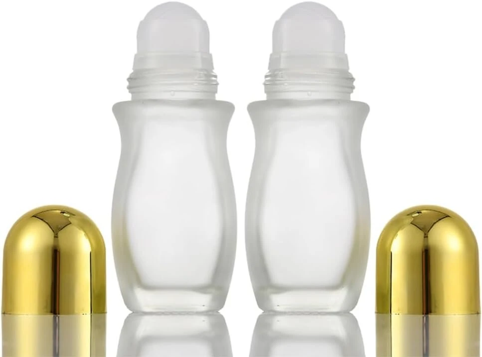 2 x 50ml stikliniai buteliukai su rutuliniu dangteliu