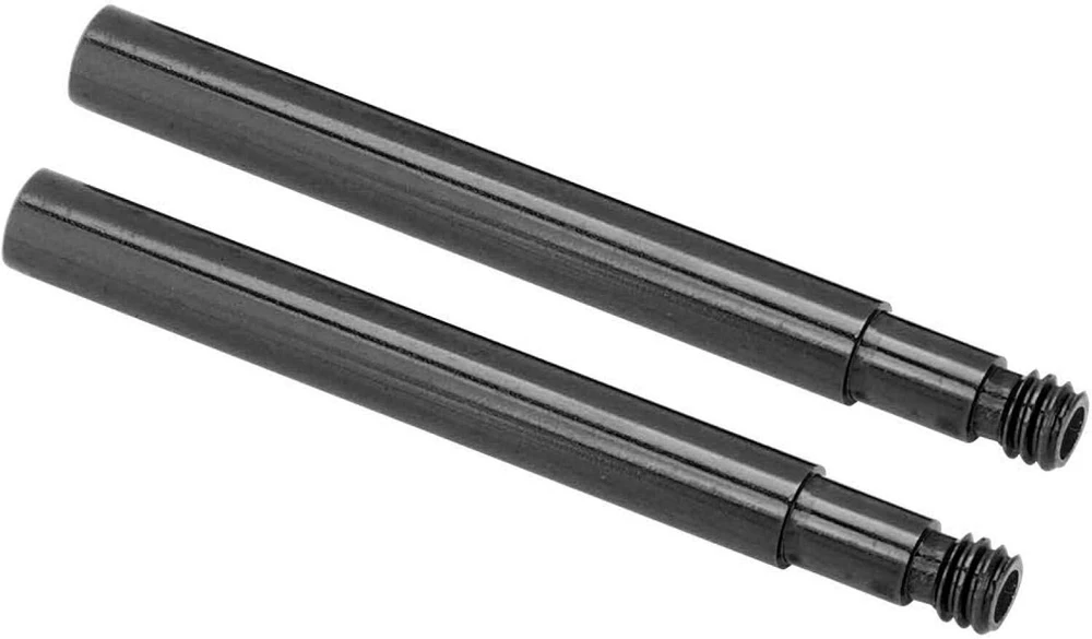 2 x 60 mm dviračio presta ventilio prailgintuvas aliuminio lydinio plento dviračio vidinės padangos ventilių prailginimas (juodas)
