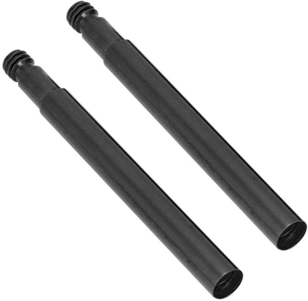 2 x 60 mm dviračio presta ventilio prailgintuvas aliuminio lydinio plento dviračio vidinės padangos ventilių prailginimas (juodas)