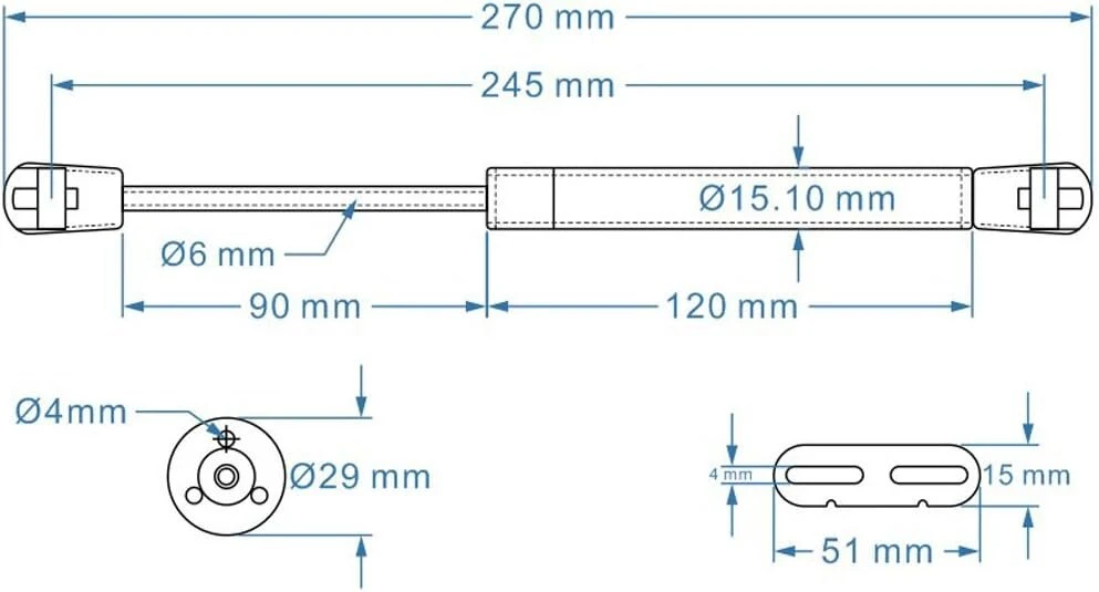 2 x 80n hidraulinis dujinis statramstis