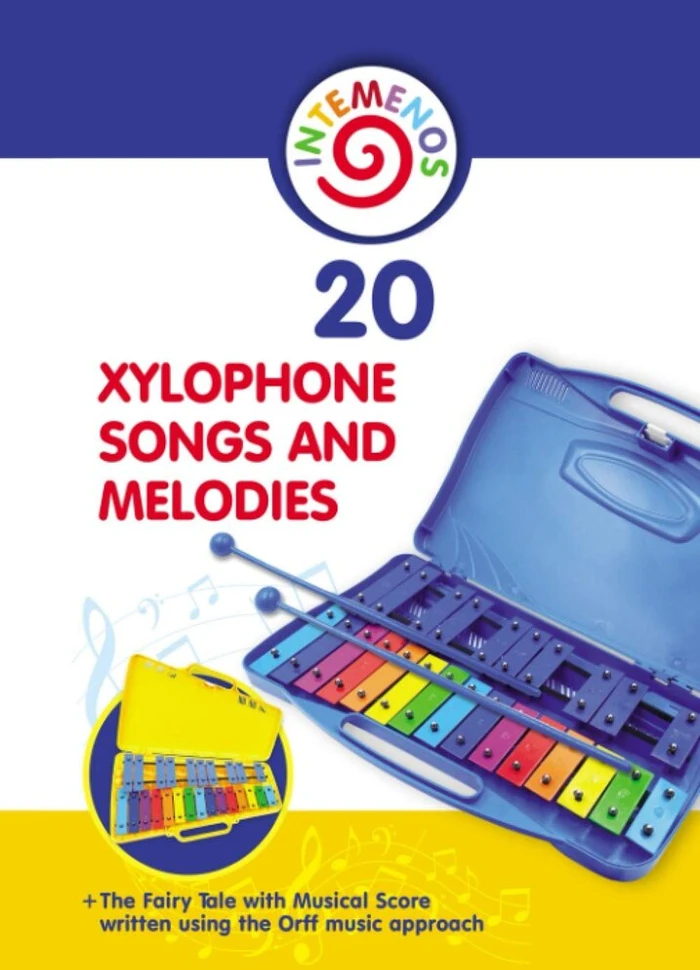 Muzikinis centras 20 dainų ir melodijų ksilofonui + pasaka su muzikine partitūra, parašyta naudojant orff muzikos metodą („color-coded & Super Simple Xylophone Songs“, 1 tomas)
