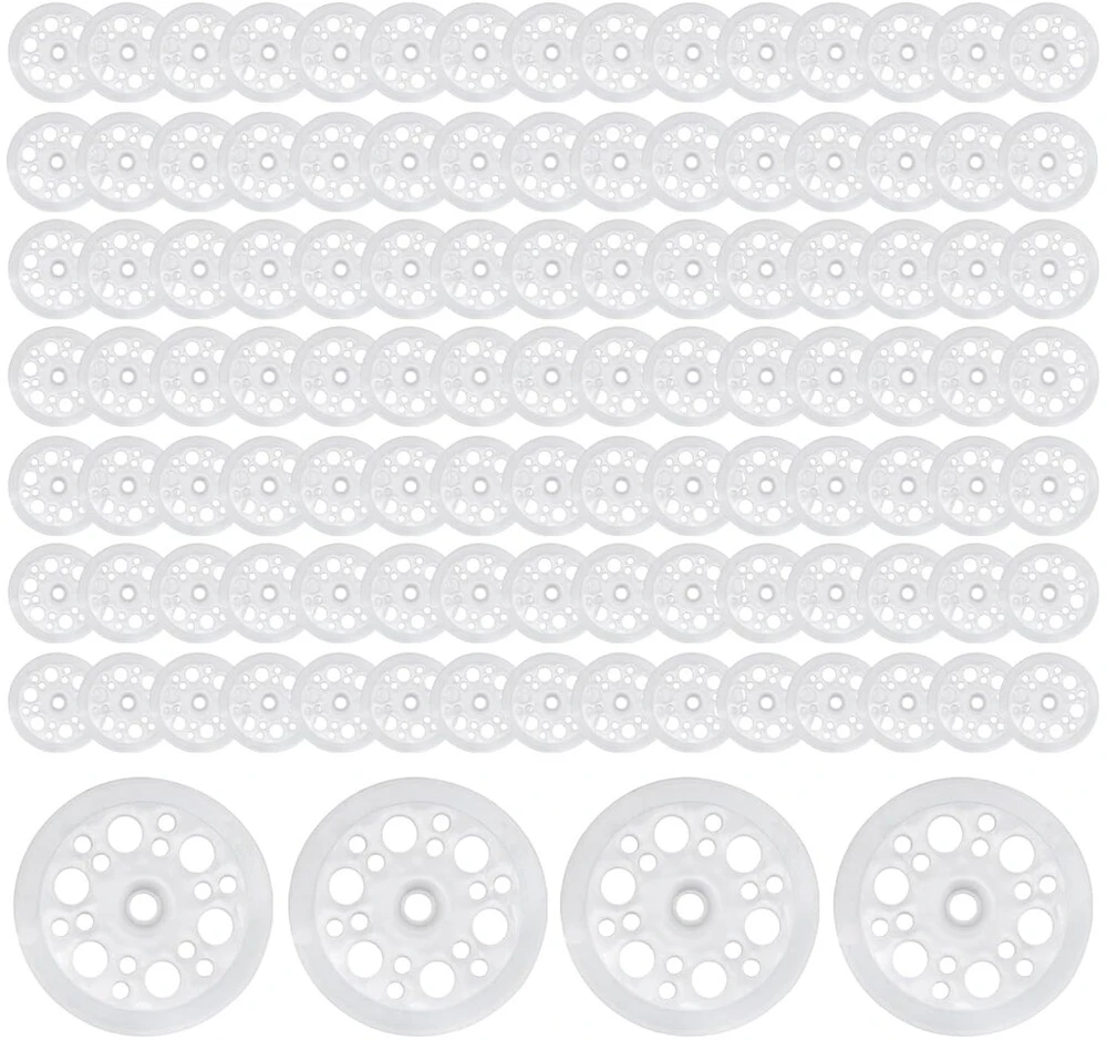 200 plastikinių poveržlių rinkinys, 46 mm plastikinės poveržlės, polipropileninės poveržlės, pp poveržlės, putplasčio plokščių poveržlės putplasčiui tvirtinti ir palaikyti