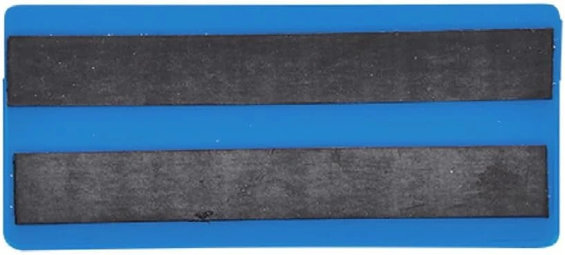 25 magnetinių etikečių maišelių rinkinys 110 x 50 mm mėlyni su 2 magnetinėmis juostelėmis