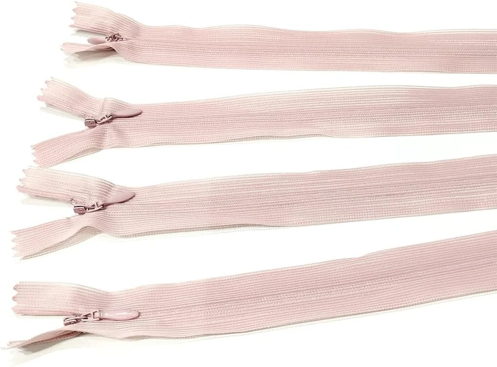 25 vnt. nematomų užtrauktukų 5 dydžių ir 20 spalvų #3 smulkus užtrauktukas elegantiškas ir diskretiškas drabužių, suknelių, sijonų siuvimui, rankdarbiams, 35 cm (14") 1135