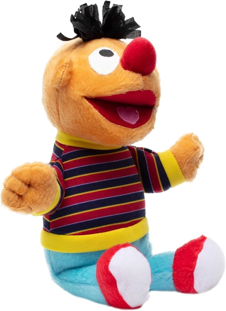 2ix - Sesame Street - Ernie - pliušinis žaislas - 28 cm - pliušinis žaislas apkabinimui ir žaidimui, puiki dovana Sesame Street gerbėjams nuo 3 metų