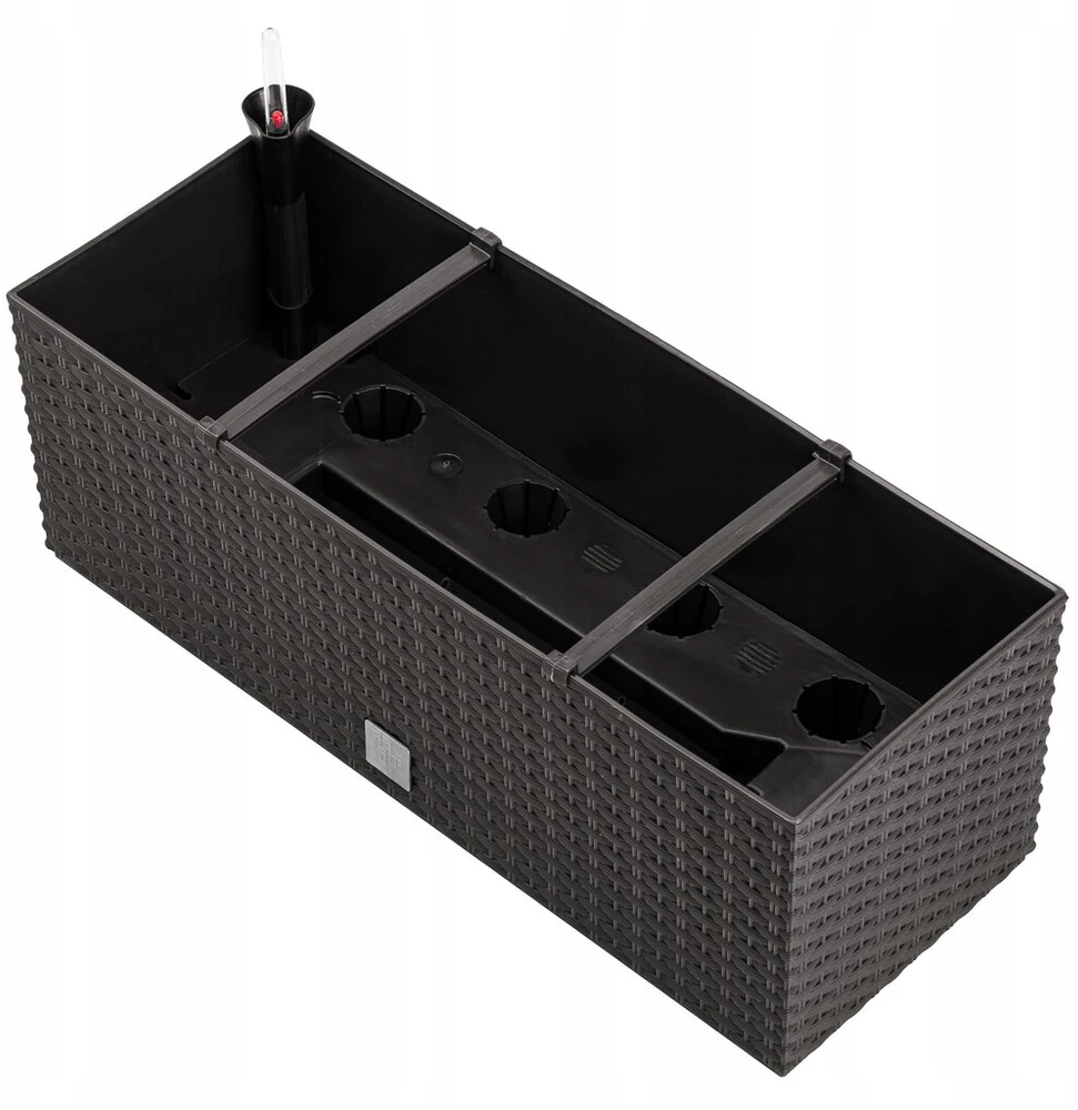 2x Savidrėkinės balkono vazonai Rato Case 50cm Antracito