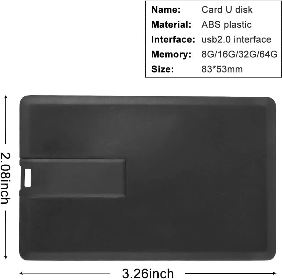 32 Gb juodos kortelės Usb atmintinė dovana vaikui draugui (32 Gb, juodos kortelės)