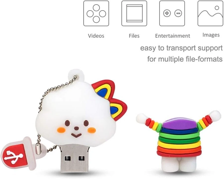 32gb Usb atmintinė - "debiuko mergaitės" dizainas, studentams ir vaikams