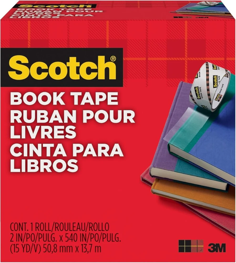 3M Scotch knygų taisymo juosta 50.8mmx13.7m skaidri Ref 845