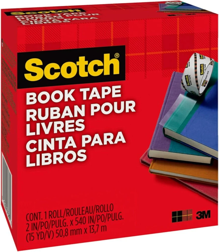 3M Scotch knygų taisymo juosta 50.8mmx13.7m skaidri Ref 845