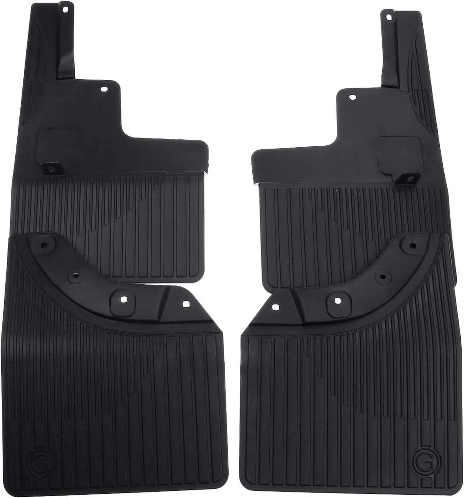 4 purvasaugiai, apsaugos nuo purslų, juodi, priekiniai galiniai kairės dešinės pusės, skirti gle v167 350 400 450 580 amg 53 63 s suv 2019-2021