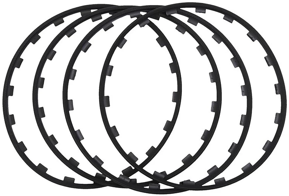 4 vienetų ratlankių apsaugos nailoniniai uberturbine ratlankiai - apsauga nuo bordiūro pažeidimų tesla modelis 3/y (juodi, tinka 18 colių ratlankiams)