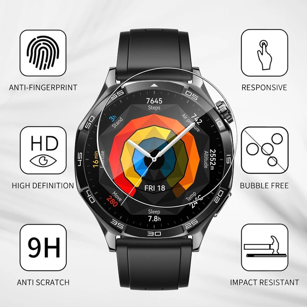 4 vnt. ekrano apsauginės plėvelės Huawei Watch Gt 5/gt 5 Pro 46 mm
