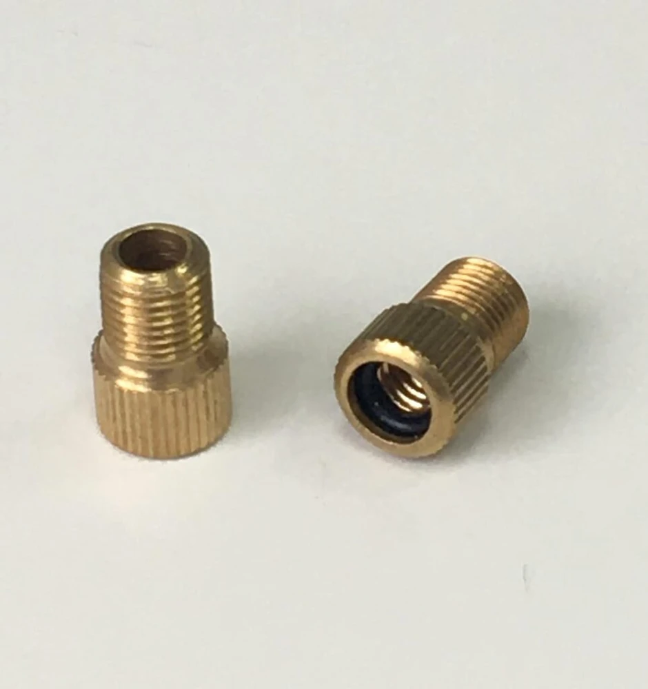 4 vožtuvų dangtelių ir 2 dviračių adapterių rinkinys - Crown Baltas - tinka bet kokiam automobiliui, motociklui ir dviračiui