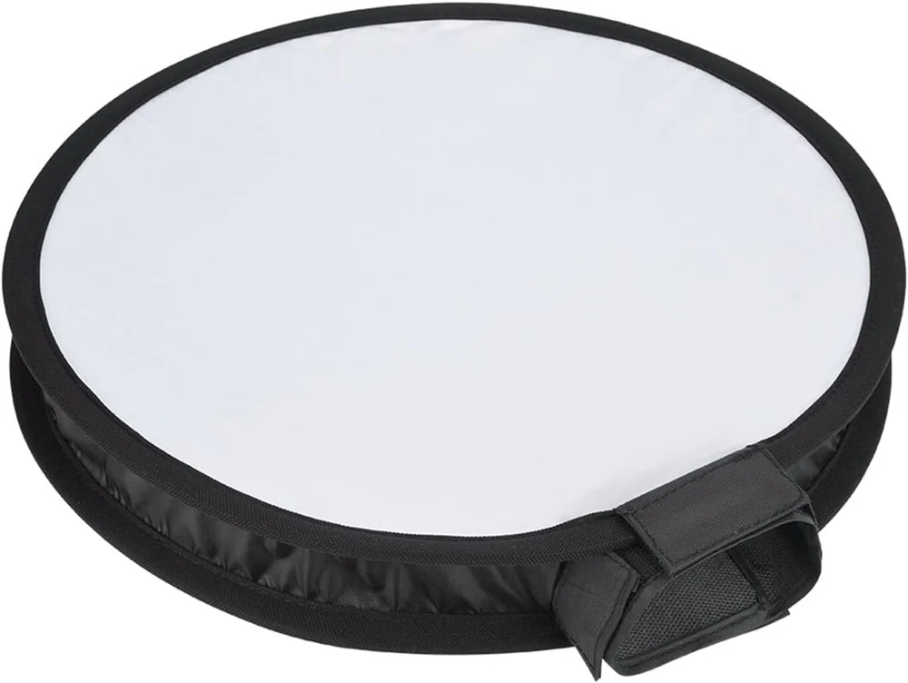 40 cm nešiojamas sulankstomas apvalus speedlite softbox difuzorius su laikymo krepšiu, skirtas fotoaparato blykstės šviesos nuotraukų priedams