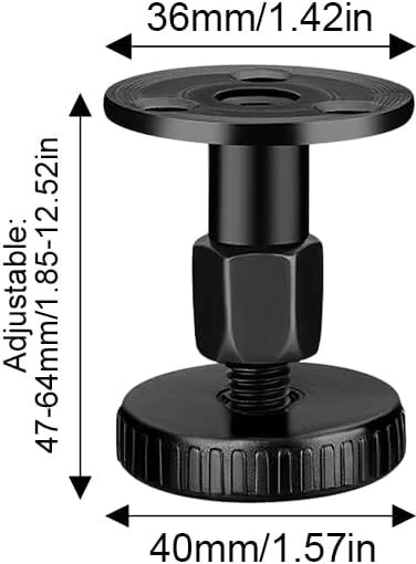 47–64 mm aukščio reguliuojamos kojelės, 4 vnt. reguliuojamų kojelių pakuotė, baldų kojelės, reguliuojamos su 3m dvipuse juosta ir neslystančiu padu, nereikia gręžti, spintelėms, lovos kojoms, sofai, stalams