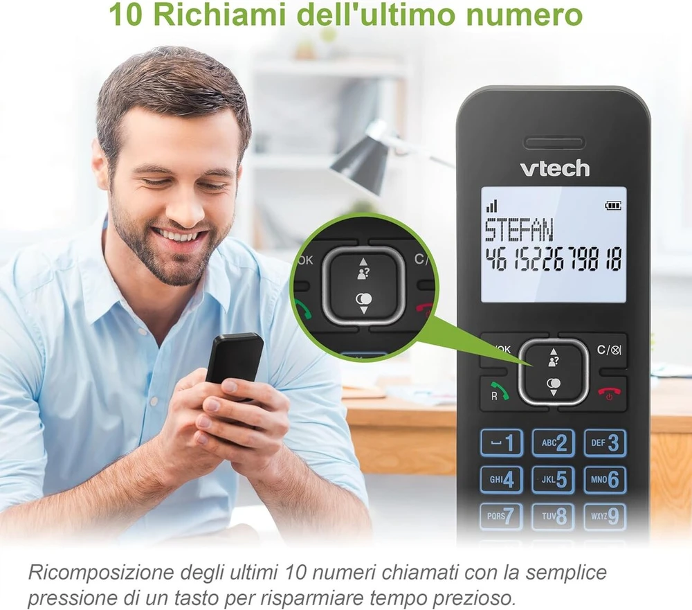 4Tech Vtech Ls1000 belaidis namų telefonas su laisvų rankų įranga