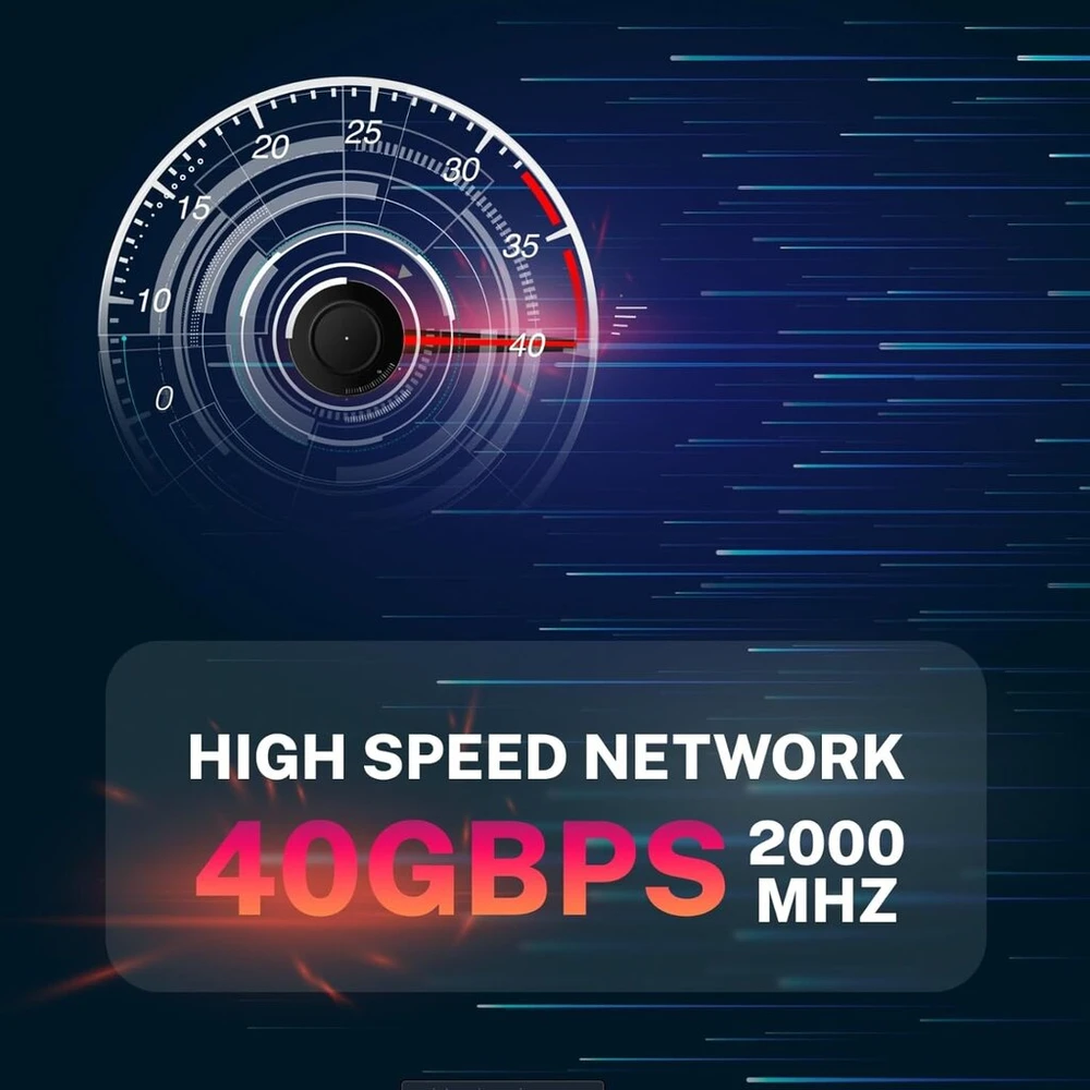 5 m cat 8.1 lan tinklo kabelis (1 vnt.) cat 8 ethernet kabelis su rj45 jungtimi plonas ir siauras, 40 gbps perdavimo sparta, juodas, 5.0 m