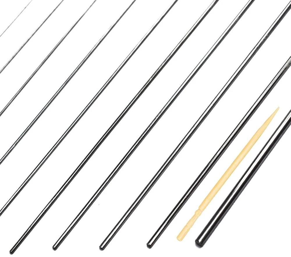 56 vienetai nerūdijančio plieno strypų 30 cm, nerūdijančio plieno metalinis strypas, ilgis 300 mm, 5 skersmens nerūdijančio plieno strypai 1 mm 1,5 mm 2 mm 2,5 mm 3 mm amatams "pasidaryk pats" modeliams sodui