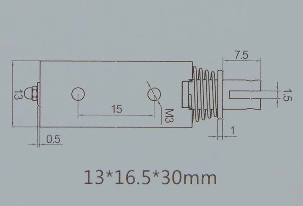 6 V nuolatinės srovės elektromagnetas automatikos valdymui 300 Ma nuolatinės srovės traukos elektromagnetas 5n ištraukiamas diapazonas 10 mm