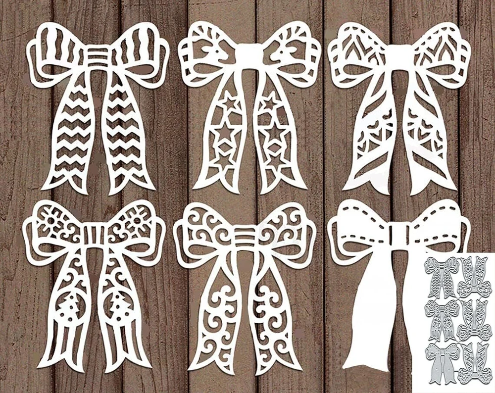 6 vnt. Kalėdinių kaspinų metalinės linksmų Kalėdų nėrinių kaspinų iškirtimo štampai trafaretams "pasidaryk pats" scrapbooking nuotraukų albumui dekoratyviniam reljefiniam popieriui kortelėms