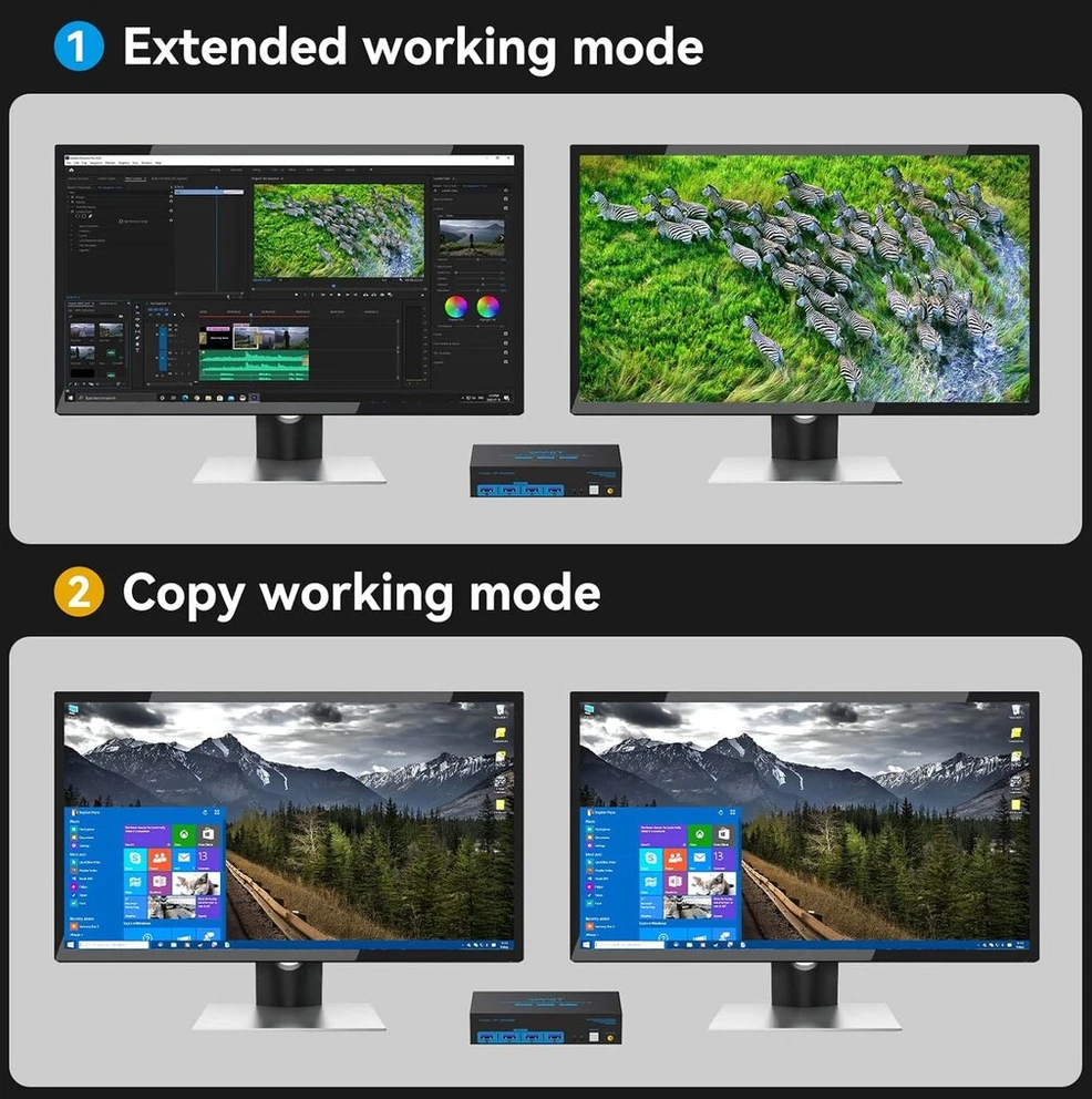 Automagnetola 8k 60hz displayport hdmi kvm jungiklis 2 pc 2 monitoriams 4k 120hz usb 3.0 kvm jungikliai su 4 usb prievadais dviem kompiuteriams su bendru dvigubu monitoriumi, klaviatūra, pele, spausdintuvu ir u disku