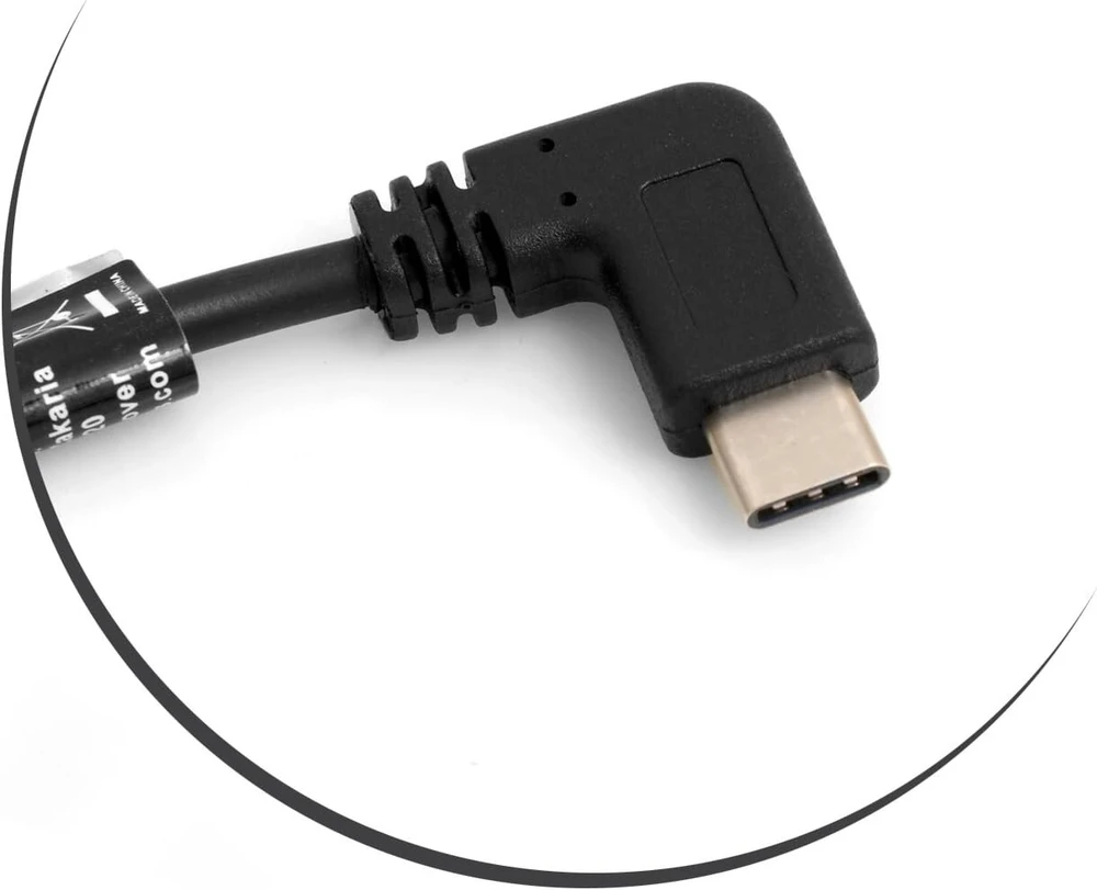 A123 Systems, Inc System-s Usb 3.1 Usb 2.0 Type A į Type C 90° kampu užlenktas kištukas duomenų kabelis įkrovimo kabelis 27 cm