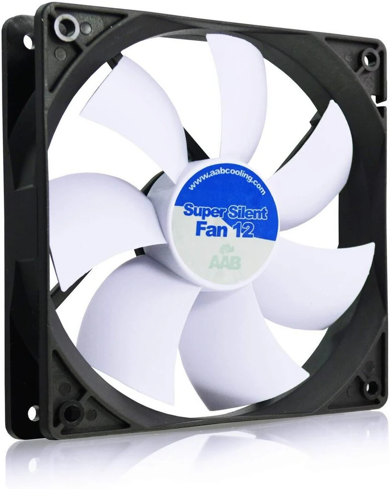 Aabcooling Super Silent Fan 12 - tylus ir efektyvus 120 mm ventiliatorius su 4 antivibracinėmis pagalvėlėmis