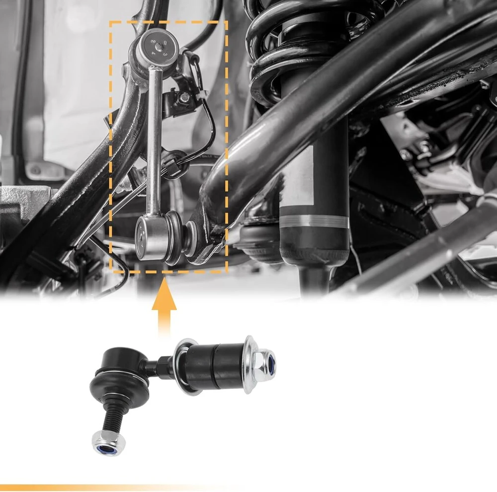 Absopro 2 dalių priekinio stabilizatoriaus traukių komplektas mitsubishi outlander 2003-2006 pakabos komplektui